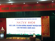 Trung tâm Dịch vụ việc làm Sơn La Tham dự “Ngày hội việc làm, tư vấn hướng nghiệp huyện Vân Hồ lần thứ nhất năm 2023