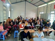 Hội nghị thông tin, tuyên truyền thông tin thị trường lao động trên địa bàn xã Chiềng Muôn, Chiềng San Huyện Mường La