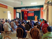 Hội nghị thông tin, tuyên truyền thông tin thị trường lao động trên địa bàn xã Chiềng Bôm, Tông Lạnh Huyện Thuận Châu